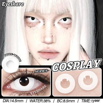 Qfdian Cosplay Color Contact Lenses for Eyes Makeup Halloween Beauty Contact Lenses Eye Cosmetic Color Lens Eyes Anime Accessories